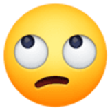 Faccina con occhi al cielo - Facebook