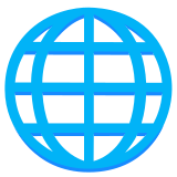 Globo con meridiani - Noto Color Emoji