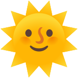 Faccina sole - Noto Color Emoji