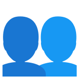 Profilo di due persone - Noto Color Emoji