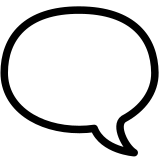 Fumetto a sinistra - Noto Color Emoji