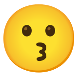 Faccina che bacia - Noto Color Emoji