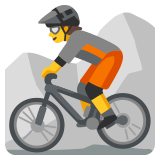 Ciclista di mountain bike - Noto Color Emoji