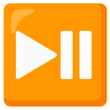 Pulsante riproduci/pausa - Noto Color Emoji