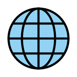 Globo con meridiani - OpenMoji