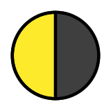 Ultimo quarto di luna - OpenMoji