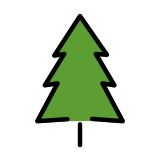 Albero sempreverde - OpenMoji