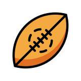 Pallone da rugby - OpenMoji