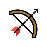 Arco e freccia - OpenMoji