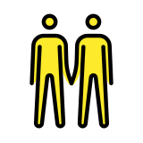 Due uomini che si tengono per mano - OpenMoji