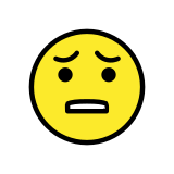 Faccina angosciata - OpenMoji