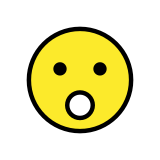 Faccina con bocca aperta - OpenMoji