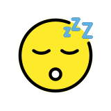 Faccina che dorme - OpenMoji