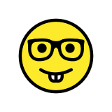 Faccina nerd - OpenMoji