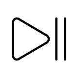 Pulsante riproduci/pausa - OpenMoji