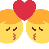 Bacio tra coppia: uomo e uomo - Twitter / X