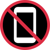 Simbolo che vieta l’uso dei cellulari - Twitter / X