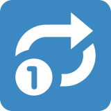 Pulsante di ripetizione della riproduzione di una traccia - Twitter / X