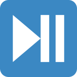 Pulsante riproduci/pausa - Twitter / X