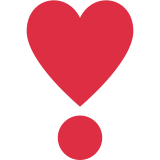 Punto esclamativo a cuore - Twitter / X