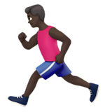 uomo che corre: carnagione scura