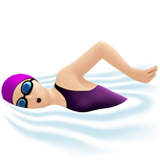 nuotatrice: carnagione chiara