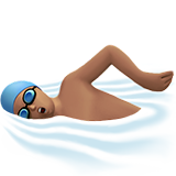 nuotatore: carnagione olivastra