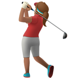 golfista donna: carnagione olivastra
