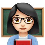 professoressa: carnagione chiara