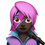 cantante donna: carnagione scura