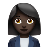 impiegata: carnagione scura