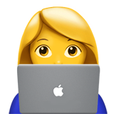 Donna con laptop Emoji