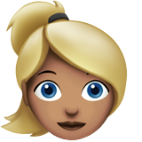 donna bionda: carnagione olivastra