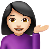 donna con mano capovolta: carnagione chiara