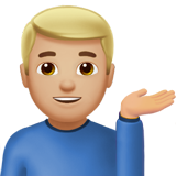 uomo con mano capovolta: carnagione abbastanza chiara