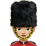 guardia donna: carnagione abbastanza chiara