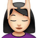 donna che riceve un massaggio: carnagione chiara