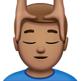 uomo che riceve un massaggio: carnagione olivastra