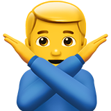 uomo con gesto di rifiuto