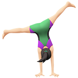 donna che fa la ruota: carnagione chiara