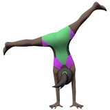 donna che fa la ruota: carnagione scura