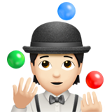 persona che fa giocoleria: carnagione chiara