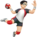 pallamanista uomo: carnagione chiara