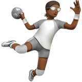 persona che gioca a pallamano: carnagione abbastanza scura