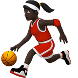 donna che fa rimbalzare una palla: carnagione scura