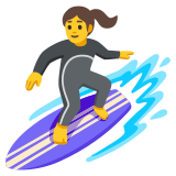 Surfista donna - Noto Color Emoji