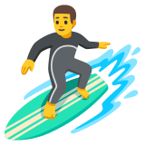 Surfista uomo - Noto Color Emoji