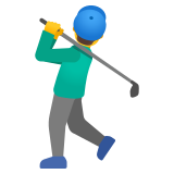 Golfista uomo - Noto Color Emoji