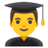 Studente maschio - Noto Color Emoji