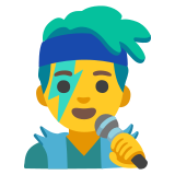 Cantante uomo - Noto Color Emoji